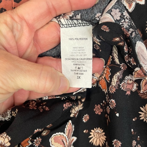 Haplics Elegant Floral and Leopard Print Blouse‎ - Picture 9 of 9